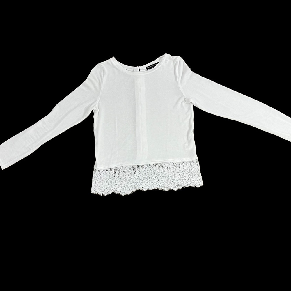 Generation Love Small Long Sleeve Lace Button Back Top